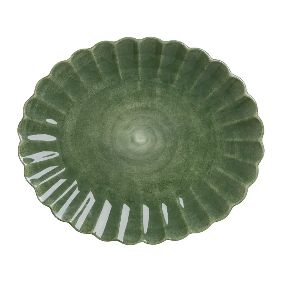 Oyster fat 30x35 cm, Forest green