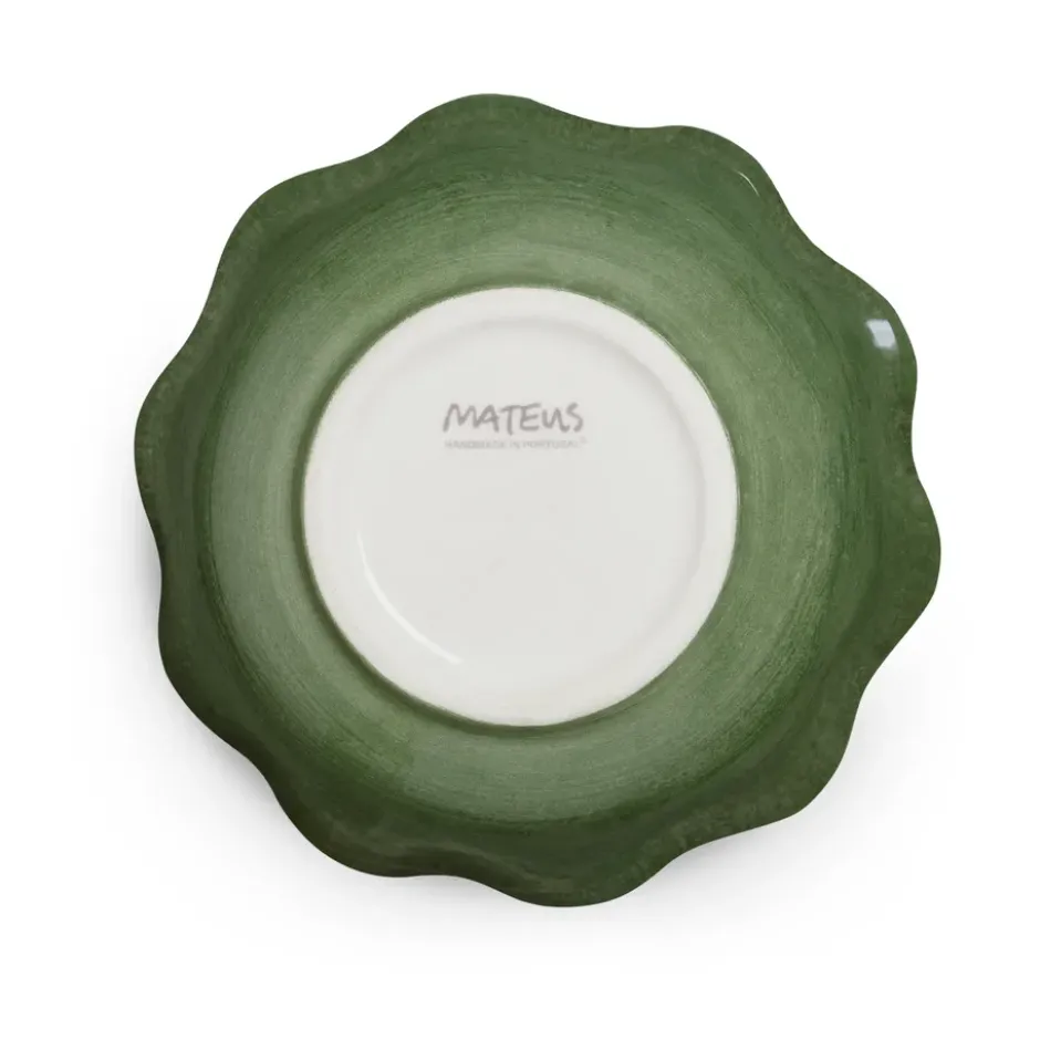 Oyster skål Ø13 cm, Forest green
