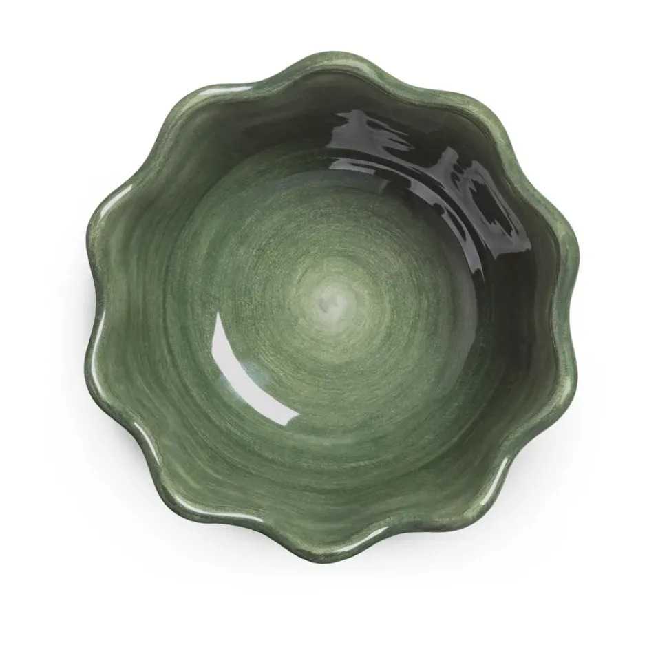 Oyster skål Ø13 cm, Forest green