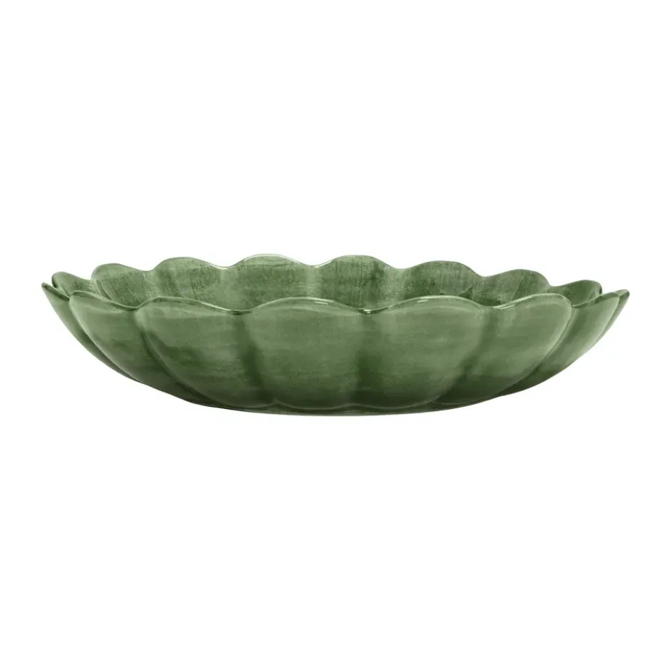 Oyster skål Ø31 cm, Forest green