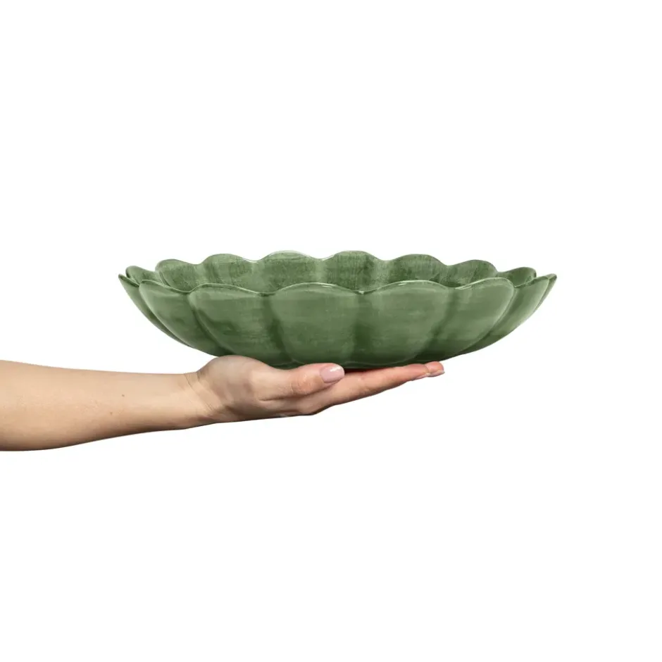 Oyster skål Ø31 cm, Forest green