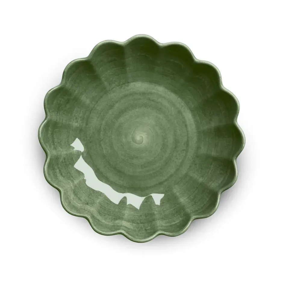 Oyster skål Ø31 cm, Forest green
