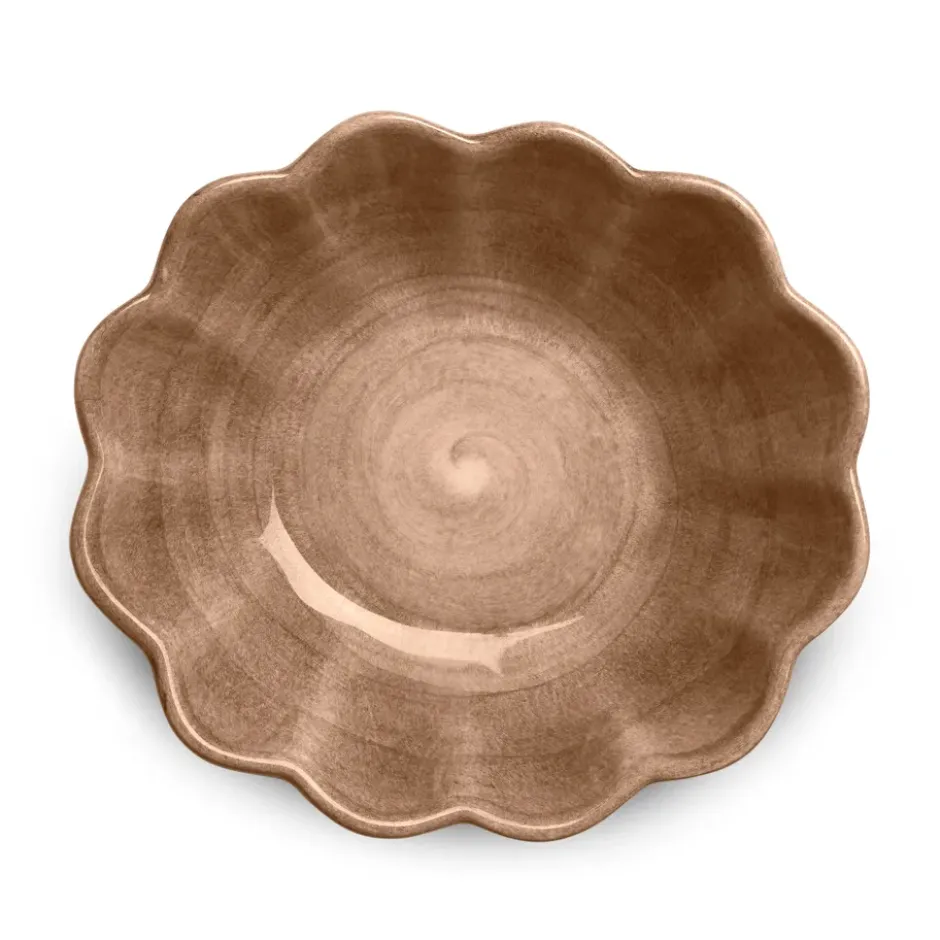 Oyster skål 16x18 cm, Cinnamon