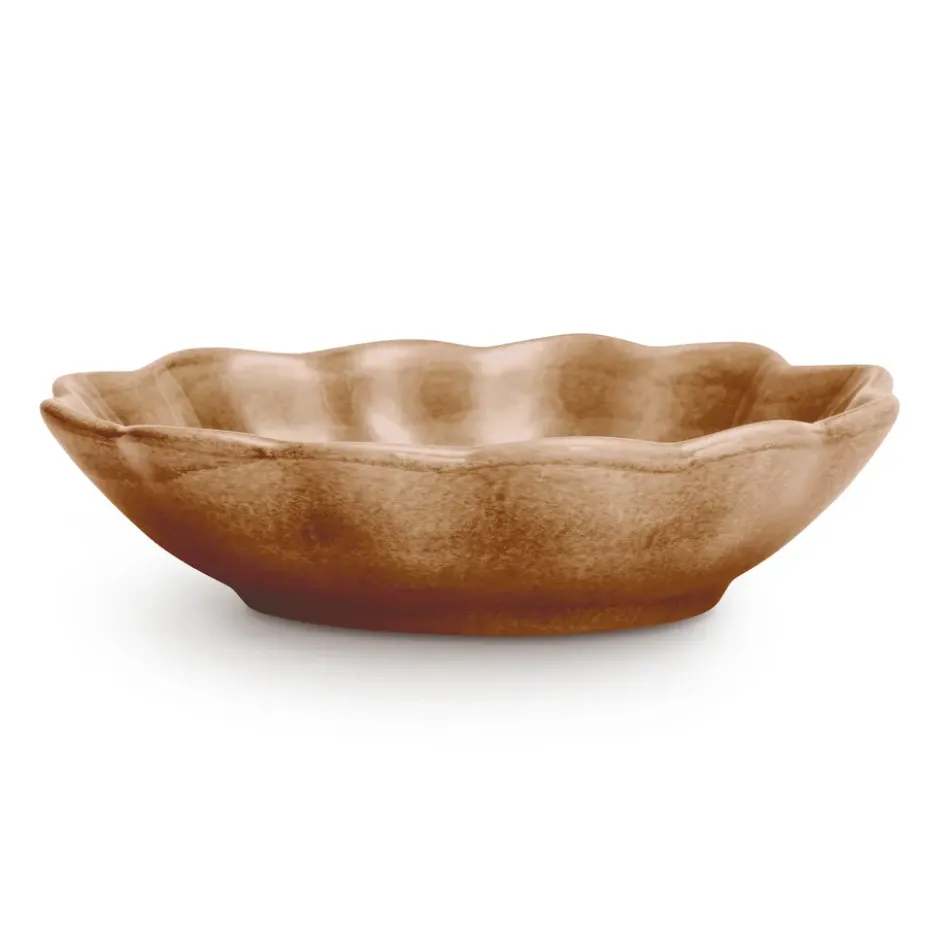 Oyster skål 16x18 cm, Cinnamon