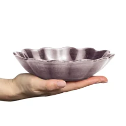 Oyster skål 16x18 cm, Plommon