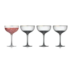 Palermo Gold cocktailglas 31,5 cl 4-pack, Klar-guld