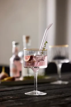 Palermo Gold gin & tonicglas 32 cl 4-pack, Klar-guld