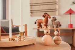 Palloa ljusstake hög, Borstad mässing