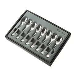 Palm Bright kaffesked 8-pack, Rostfritt stål