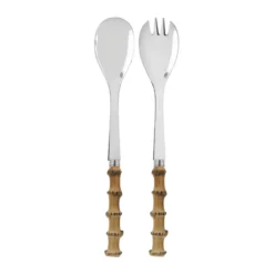 Panda salladsbestick 2 delar, Bamboo light