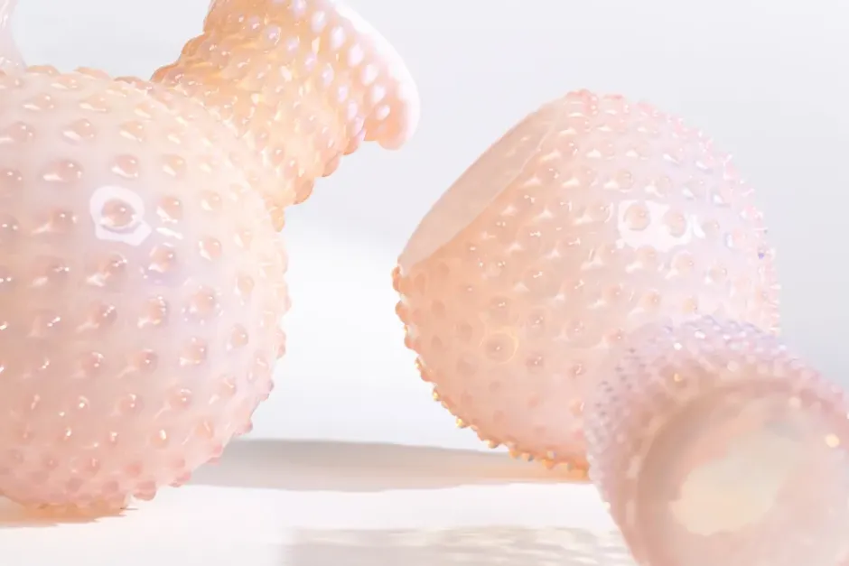 Paris Hobnail kanna 2 l, Soft Rosa
