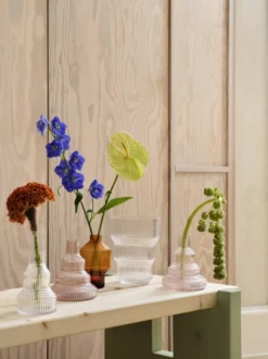 Pavilion vas Ø80x134 mm, Mörk bärnsten