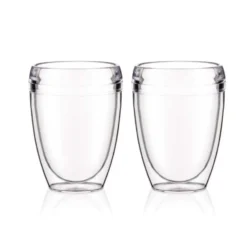 Pavina Outdoor dubbelväggigt plastglas 2-pack, 35 cl