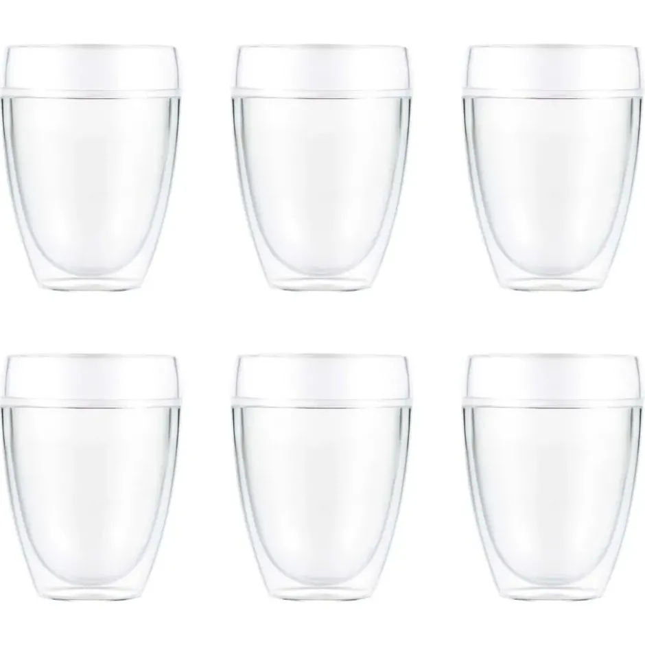 Pavina Outdoor dubbelväggigt plastglas 6-pack, 35 cl