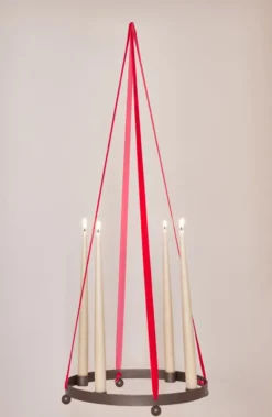 Pearl adventsljusstake Ø36 cm, BrownedBrass
