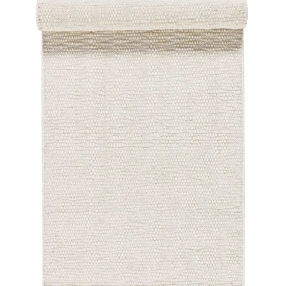 Pebble ullmatta vit, 80x240 cm