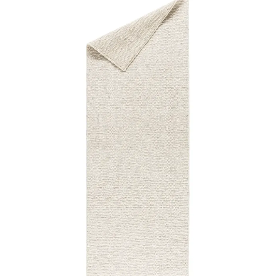 Pebble ullmatta vit, 80x240 cm