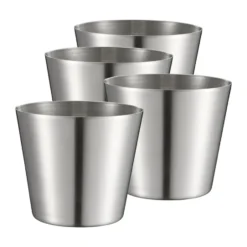 Peg pommes-/ serveringskopp, Rostfritt stål, 4-pack, Ø9,5 cm