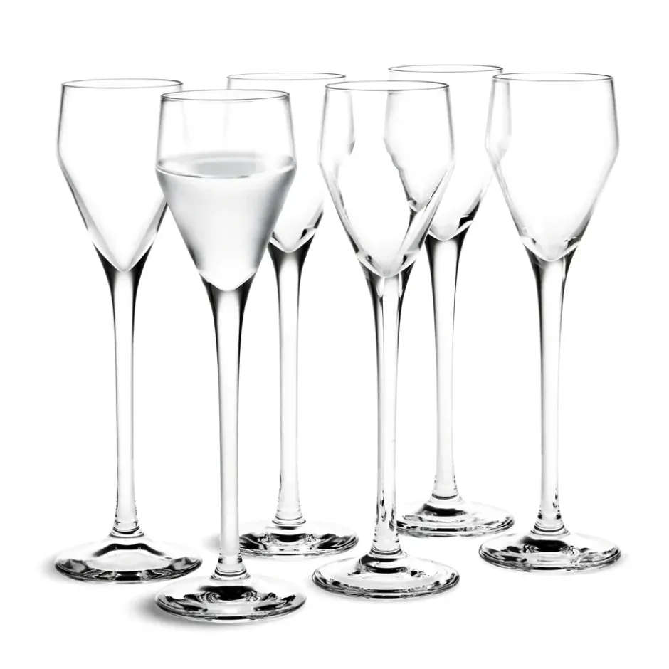 Perfection snapsglas 5,5 cl 6-pack, Klar