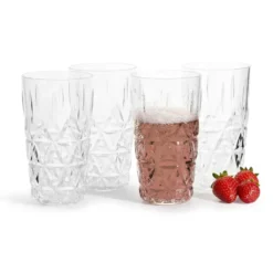 Picknick dricksglas plast 4-pack, 40 cl