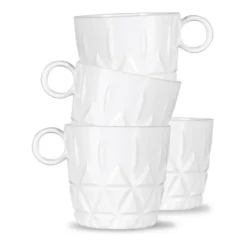 Picknick kaffekopp 4-pack, Vit