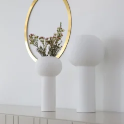 Pillar vas 24 cm, White