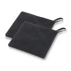 Pillivuyt Gourmet grytlapp 20,5x20,5 cm 2-pack, Svart läder
