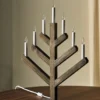 Pine adventsljusstake 62 cm, Mörkbetsad