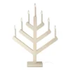 Pine adventsljusstake 62 cm, Vitlaserad