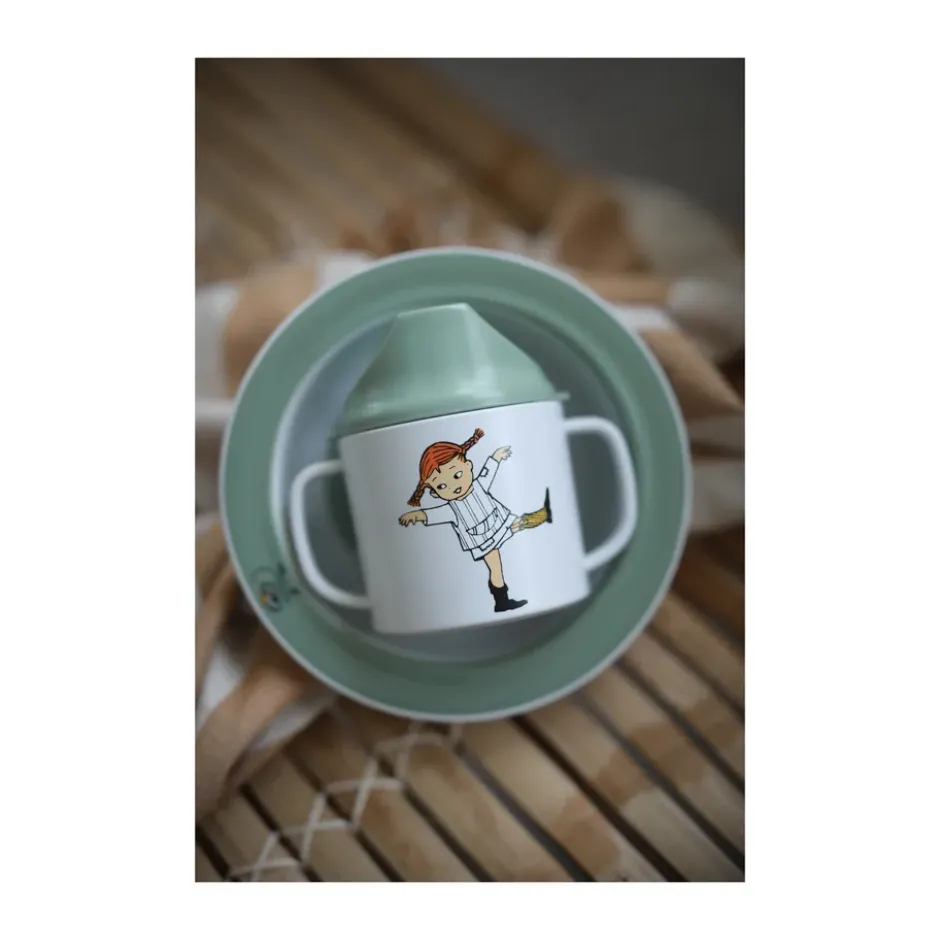 Pippi Cirkus pipmugg 20 cl, Grön