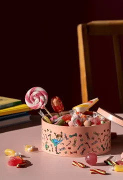 Pippi förvaringsburk med lock Ø15 cm, Candy