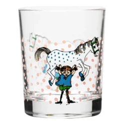 Pippi & Lilla Gubben dricksglas 20 cl, Multi