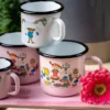 Pippis födelsedag emaljmugg 3,7 dl, Rosa