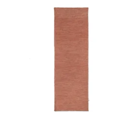 Plain gångmatta, Coral, 80x250 cm