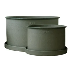 Plant bowl kruka 2-pack, Green
