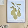 Poire poster med ram 52x72 cm, Poire-black pine