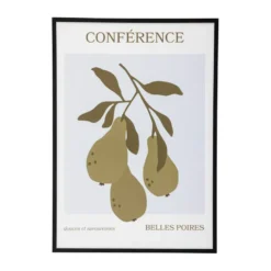 Poire poster med ram 52x72 cm, Poire-black pine