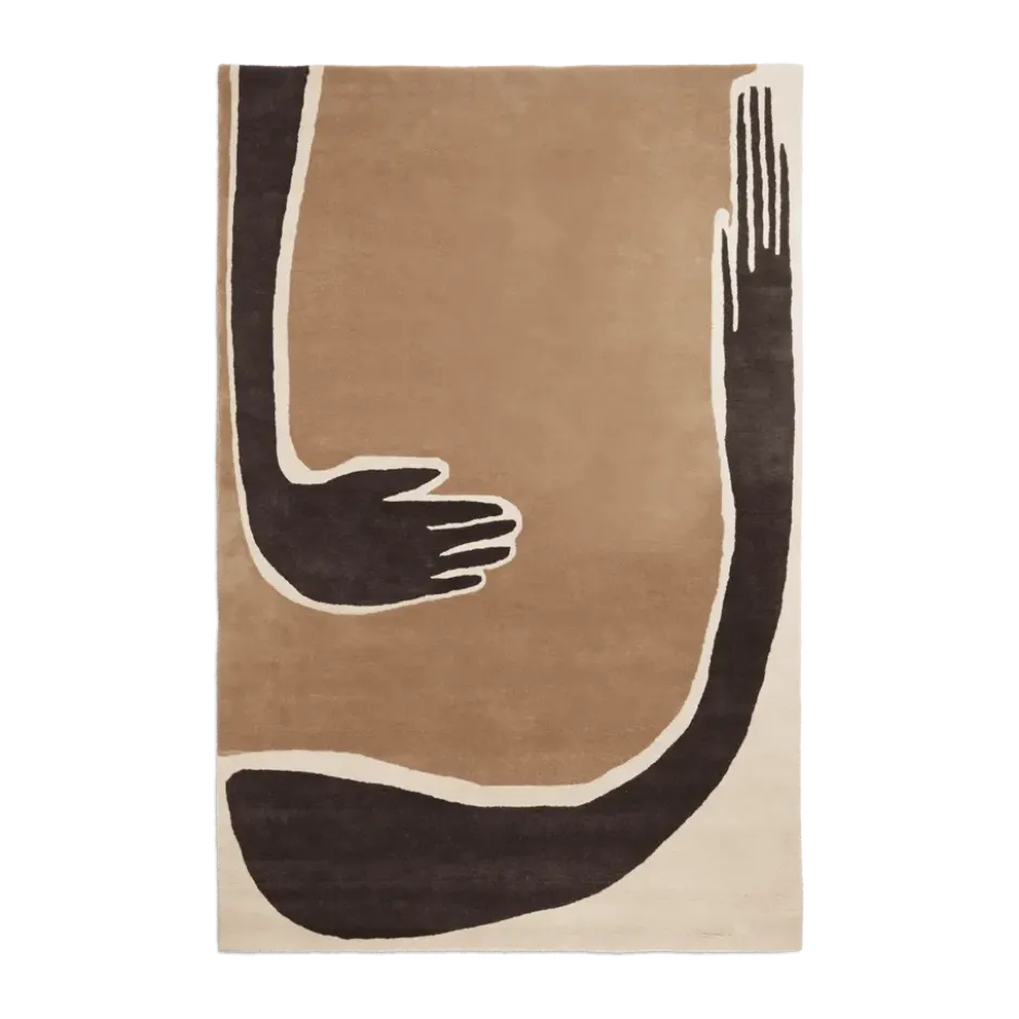 Pose matta, Coffee-off white, 200x300 cm