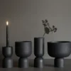 Post vas 23 cm, Cast iron färgad