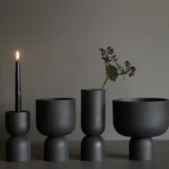 Post vas 23 cm, Cast iron färgad