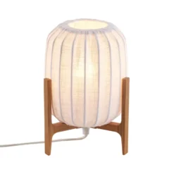 Prisma bordslampa, Oak-White, Mini Ø16x24,3 cm