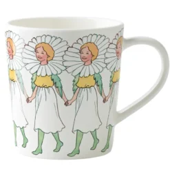 Prästkrage mugg med öra, 40 cl