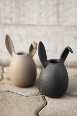 Rabbit ljusstake 13 cm, Dust