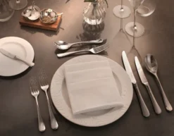 Radford bestickset blank, 24 delar + 6 grillknivar