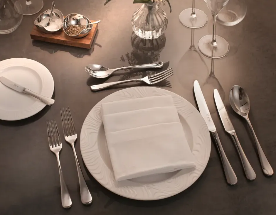 Radford bestickset blank, 24 delar + 6 grillknivar