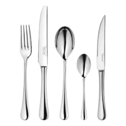 Radford bestickset blank, 24 delar + 6 grillknivar