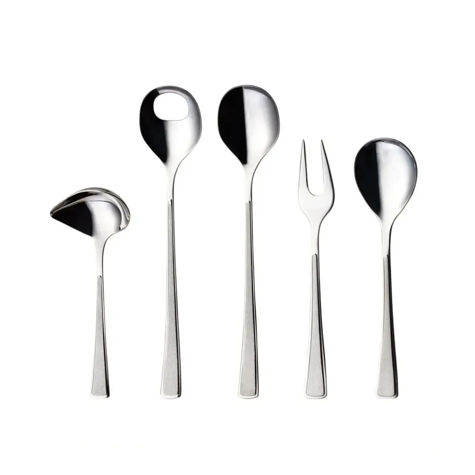 Ramona serveringsset 5 delar, Rostfritt stål