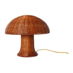 Rattan bordslampa, Natural