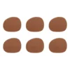 Raw glasunderlägg läder 6-pack, Cinnamon brown (brun)