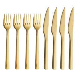 Raw grillbestick 8 delar, Guld